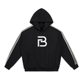 Side Stripe Drop-Shoulder Hoodie