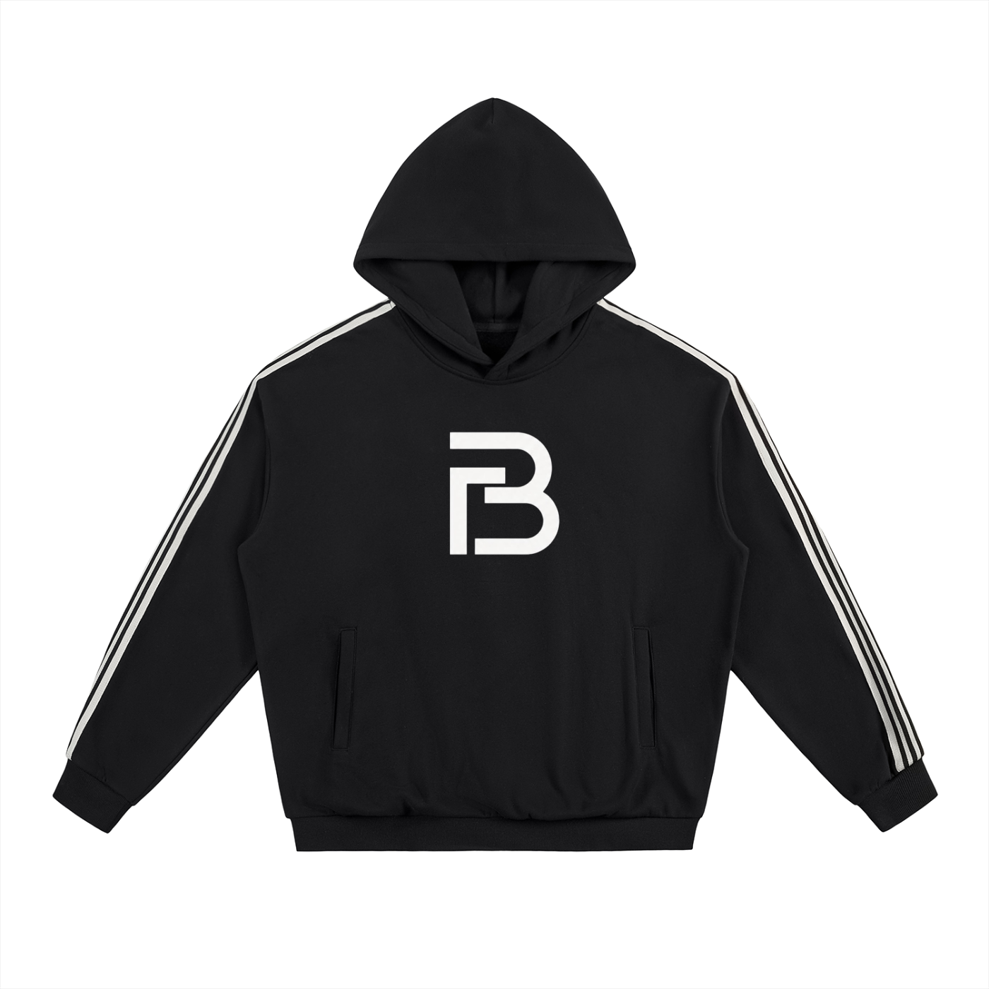 Side Stripe Drop-Shoulder Hoodie