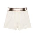 Unisex Striped Drawstring Shorts