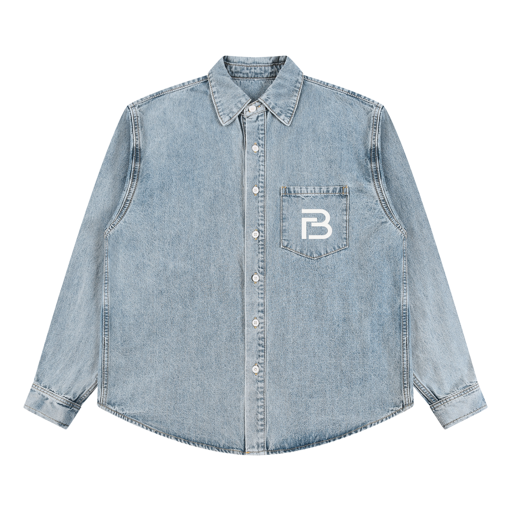 Unisex Vintage Wash Denim Shirt