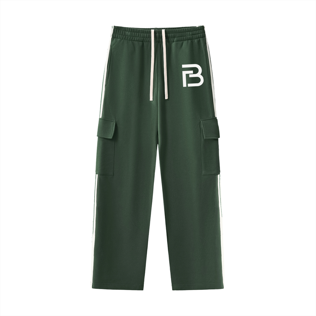 Side Stripe Straight-Leg Pants